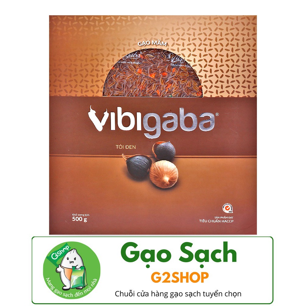 GẠO MẦM VIBIGABA TỎI ĐEN (500G)