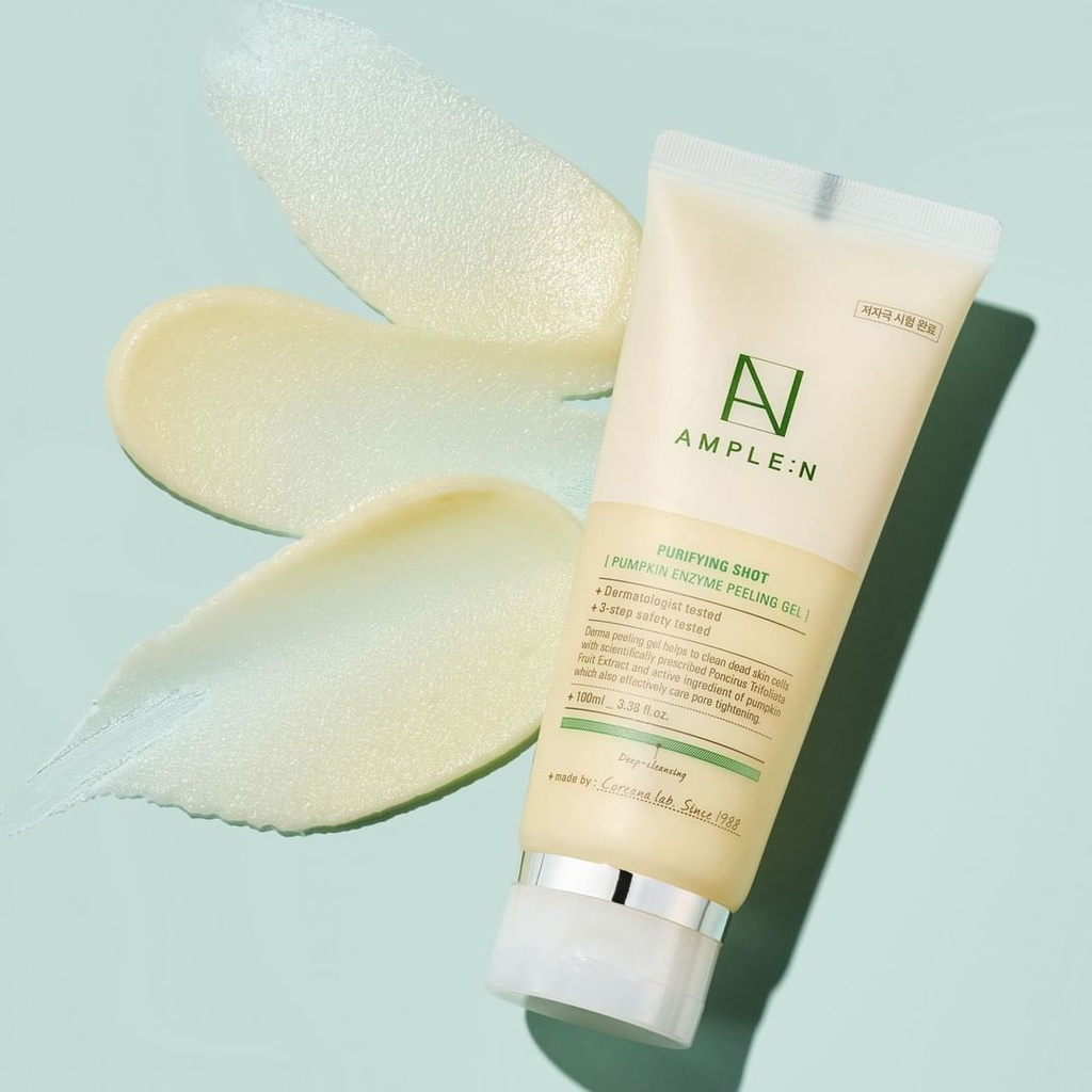 Tẩy da chết bí đỏ Ample:N Purifying Shot Pumpkin Peeling Gel
