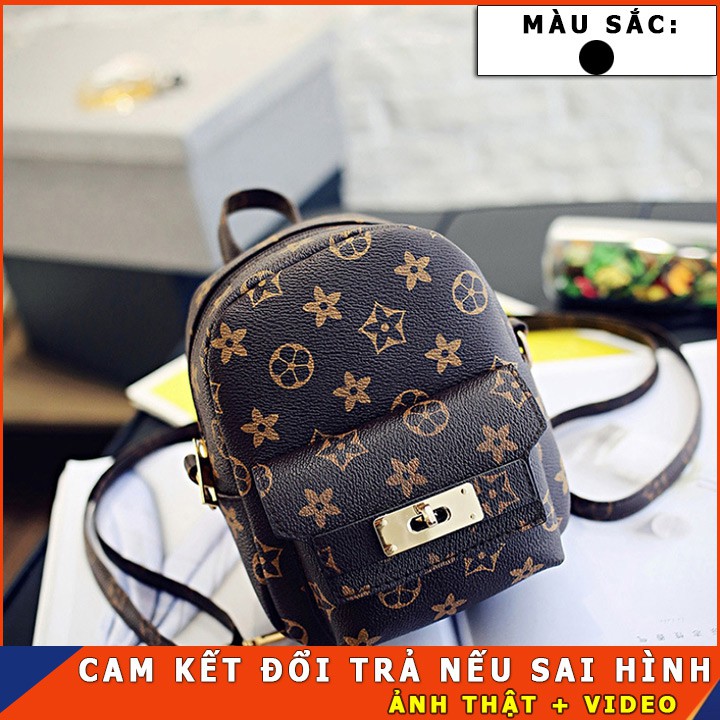 Balo Nữ mini họa tiết thời trang giá rẻ ,xách tay chất liệu da mềm,dây đeo bản nhỏ,phù hợp đi chơi.