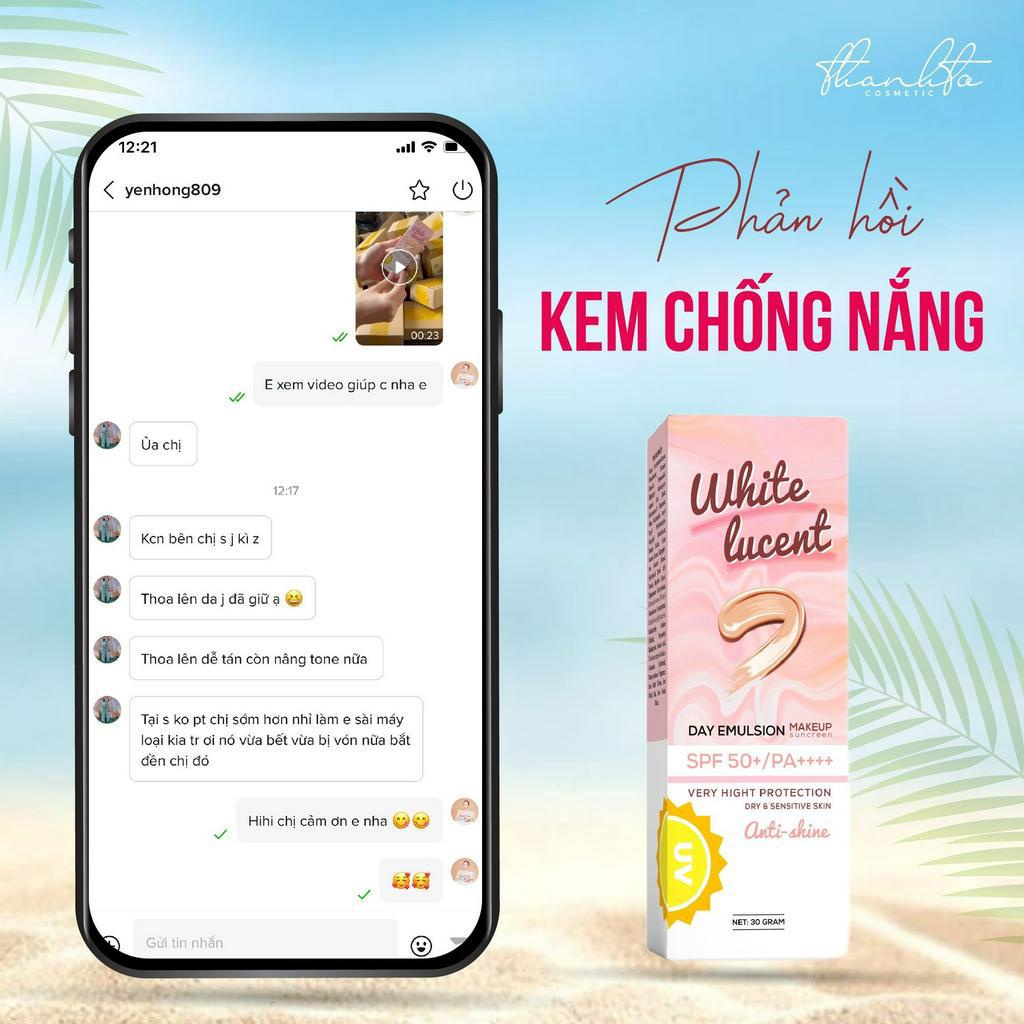 Kem Chống Nắng White Lucent Thanh Tô Cosmetics Chính Hãng