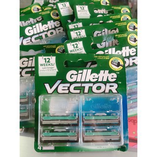 (chính hãng) HỘP 4&2 lưỡi dao Gillette Vector kép
