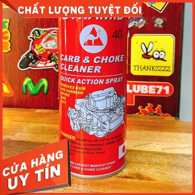 Chai Xịt rửa bình xăng con , điều chế hòa khí Dyramid 400ml