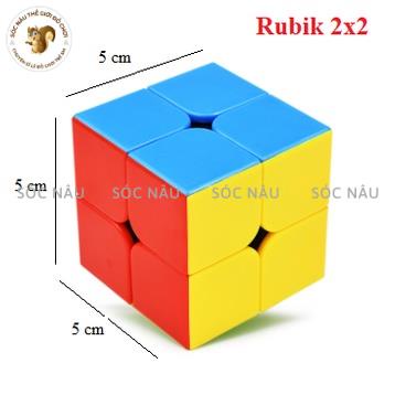 Rubik 3x3, 2x2, 3x3, 3D, Đồ chơi rubic 3 tầng khối lập phương Sóc Nâu giúp bé rèn luyện và phát triển trí não