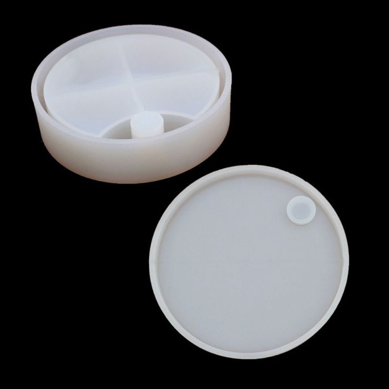 Sa Khuôn Silicone Làm Trang Sức 3 Tầng Xoay Được DIY