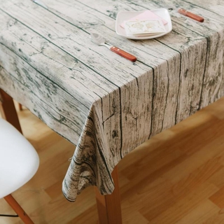 Khăn Trải Bàn Họa Tiết Gỗ Phong Cách Retro