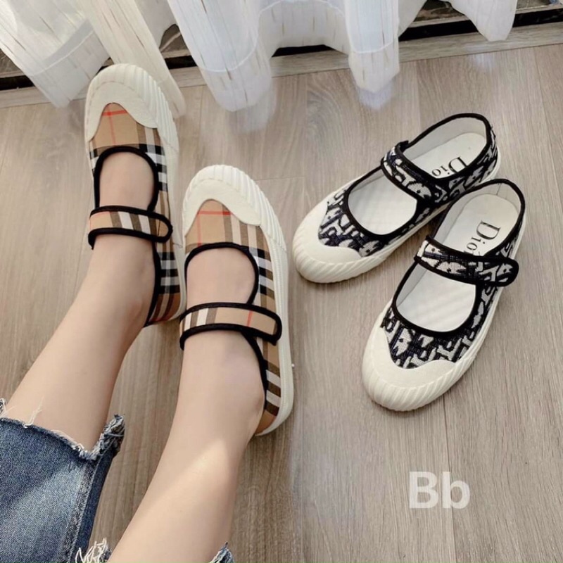 Giày búp bê vải quai ngang bền đẹp ( phom nhỏ tăng size)