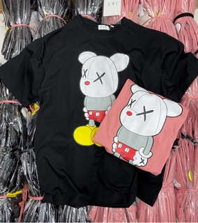 [Ảnh thật] áo pull gấu so cute(hồng, đen)