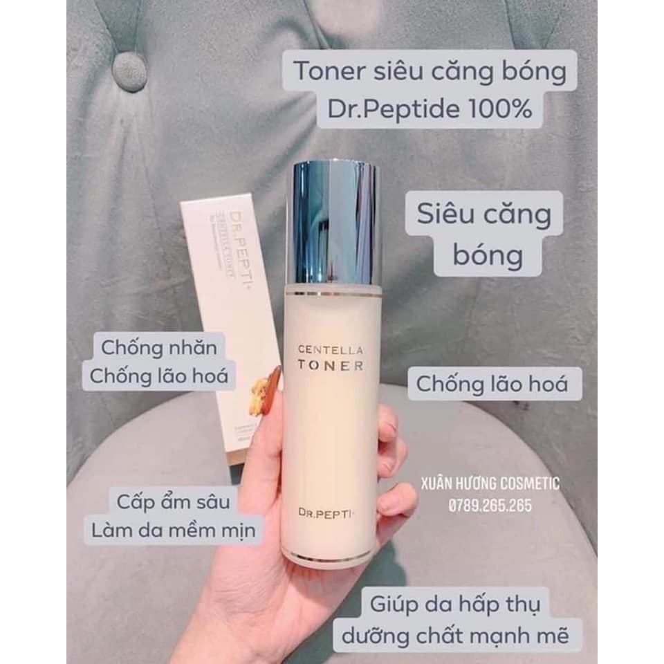 Nước Hoa Hồng DR.PEPTI Căng Bóng Dưỡng Trắng Da Hàn Quốc 180ml