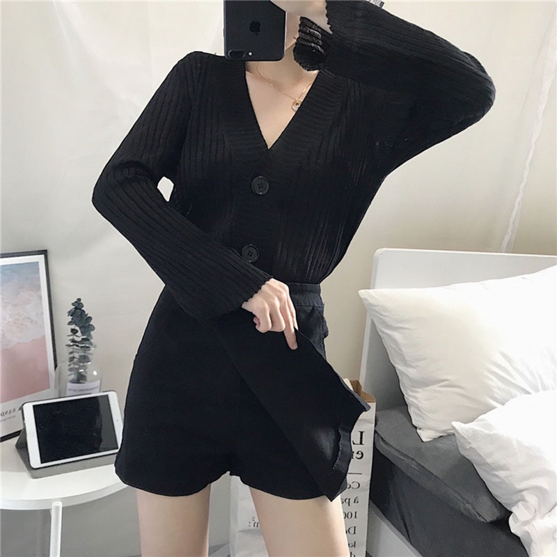 Quần đùi giả váy IELGY dáng chữ A lưng cao vải cotton phong cách Hàn Quốc thời trang dành cho nữ