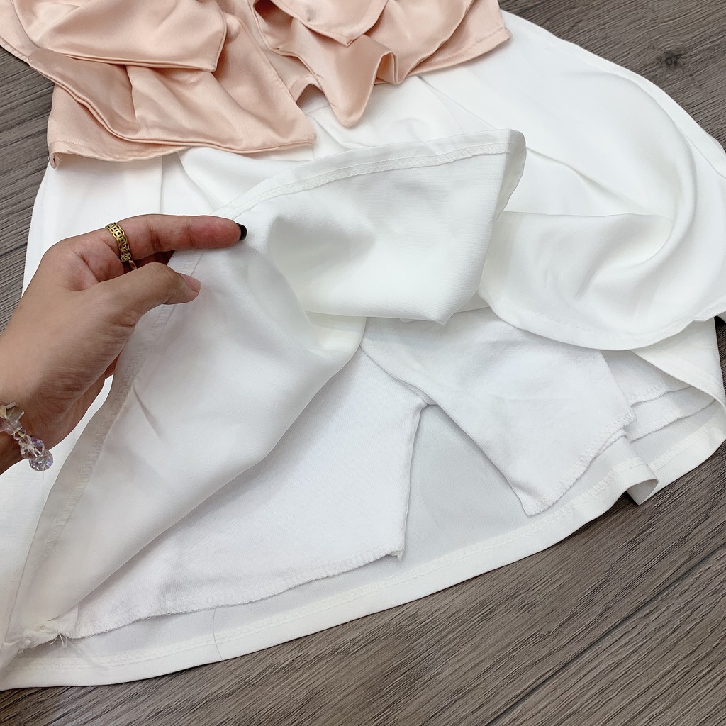 Set Áo Nơ Hồng Mix Chân Váy Xếp Li Xòe Xinh Xắn | BigBuy360 - bigbuy360.vn