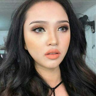 Lens màu xám long lanh không độ