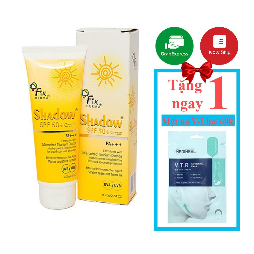 Kem chống nắng cho da mặt và toàn thân Fixderma Shadow SPF 50+ 75g