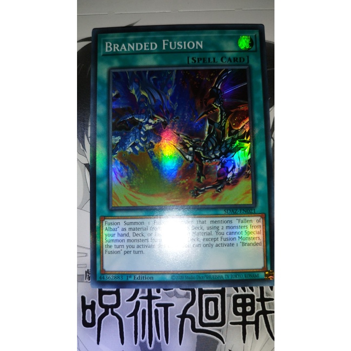 1 lá thẻ bài UK Branded Fusion - SDAZ-EN021 - Super Rare 1st Edition