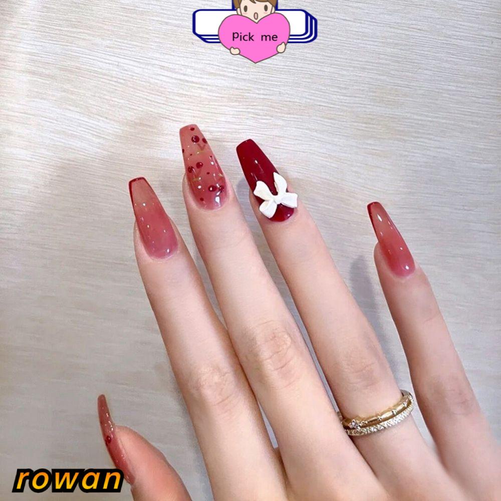 [Hàng mới về] Set 24 móng tay giả thiết kế xinh xắn thời trang cho nữ