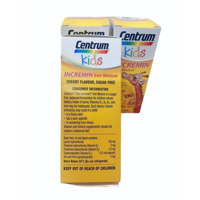 [HÀNG ÚC] Siro Centrum Kid Incremin 200ml.