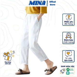 Quần baggy đũi lưng thun nữ cạp chun cao cấp