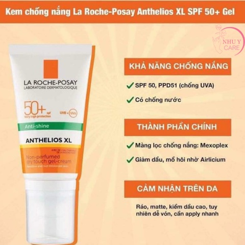 Kem Chống Nắng La Roche Posay cho da dầu Anthelios Dry Touch Gel-Cream SPF50 50ML | BigBuy360 - bigbuy360.vn