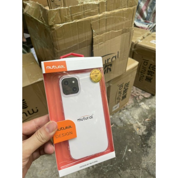 Ốp trong dẻo chính hãng Mutural  iphone 13-13pro-13promax không ố vàng