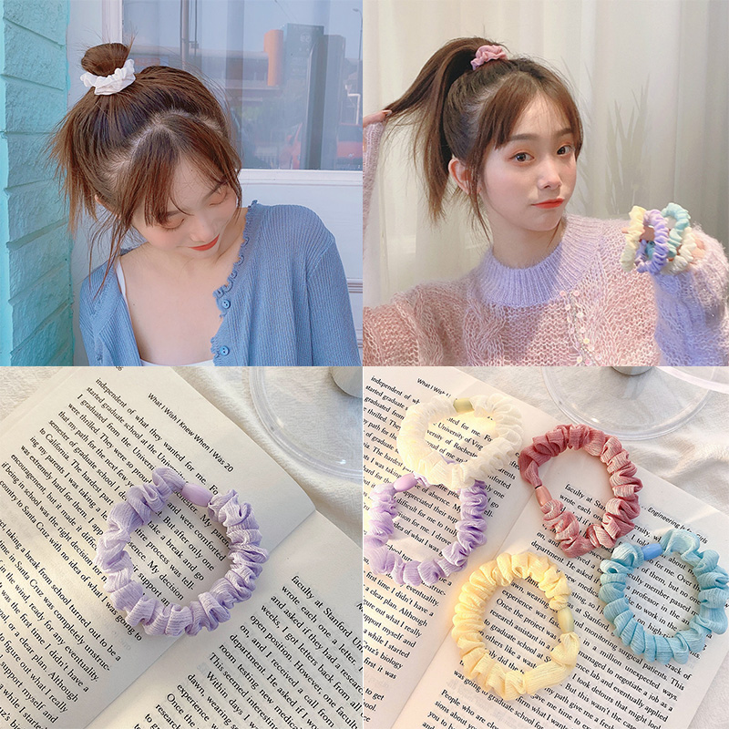 Thun Buộc Tóc Co Dãn Kiểu Pháp