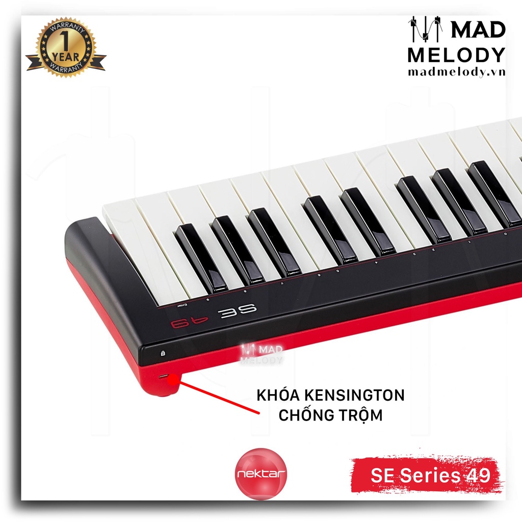 Nektar SE49 49-Key USB MIDI Keyboard Controller (Đàn soạn nhạc 49 phím, Brand New)