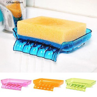Kitchen Bathroom Toilet Soap Dish Storage Organizer Tray Holder Plastic Rack