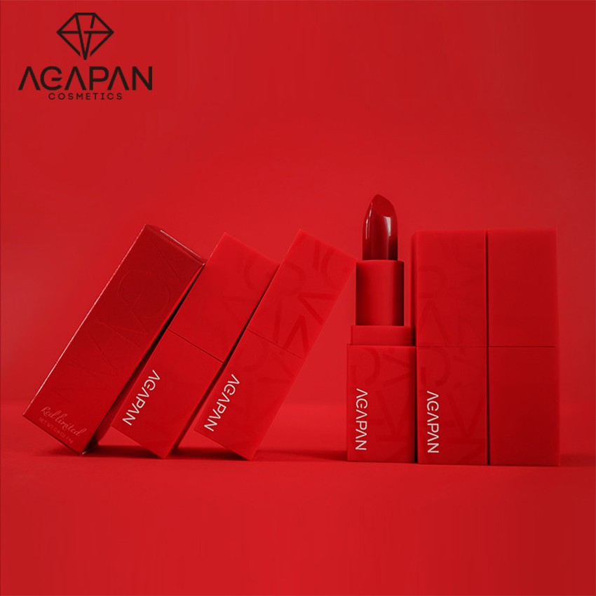 [Red Limited Edition] Agapan R24 Pit A Pat Mattle Lipstick + tặng bóp ví đựng tiền cho bé họa tiết Doreamon