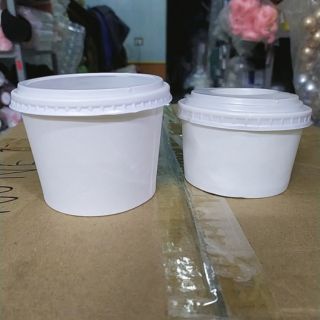 Tô giấy trắng trơn nắp kín đựng cháo chè .....(Giá bán 50 cái)