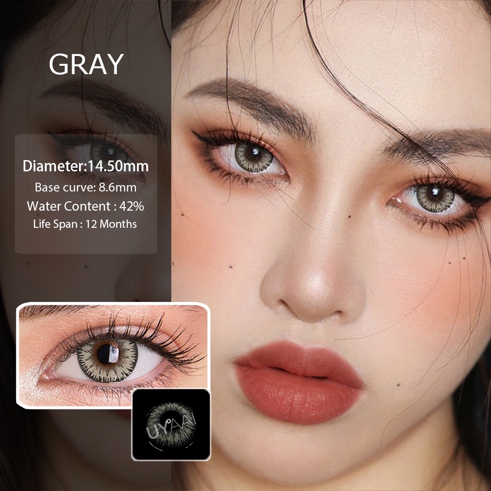 1 Cặp Kính Áp Tròng Mềm 14.5mm Nhiều Màu Dùng Hóa Trang Giáng Sinh/Halloween