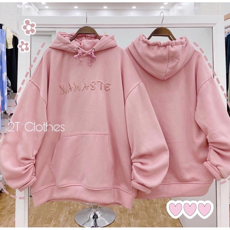 Áo Hoodie Nỉ Lót Bông NAMASTE Unisex ( Ảnh Thật và Video Nhé)