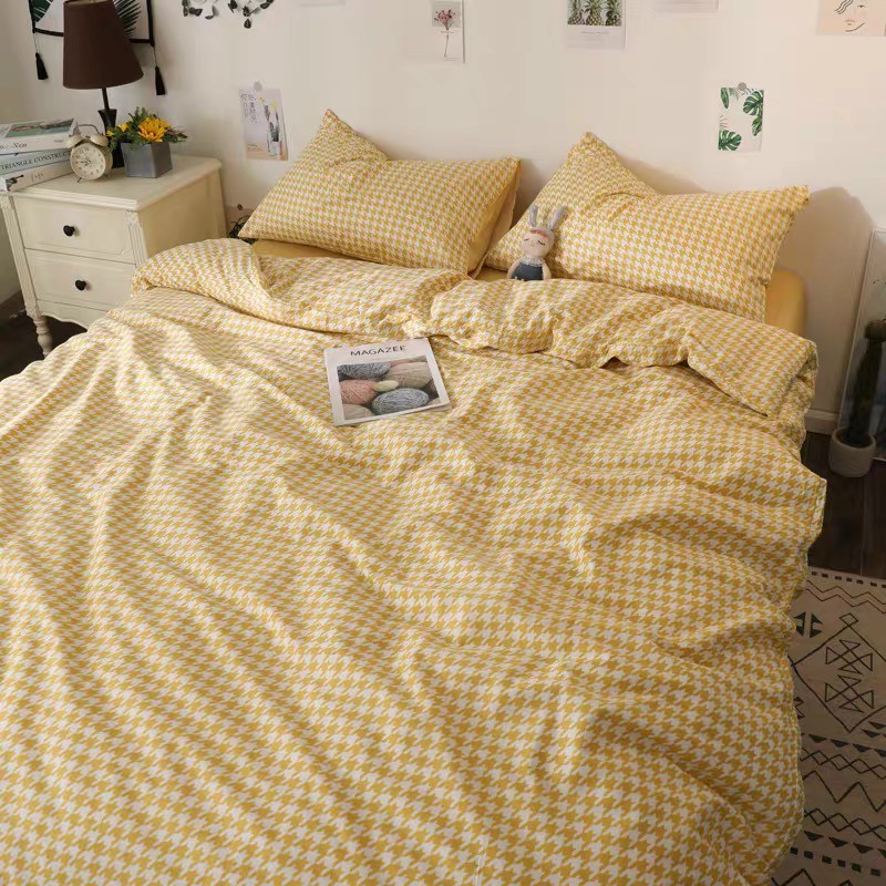 Bộ chăn ga gối cotton Lidaco - Tia Sét Vàng ( SP001353 )