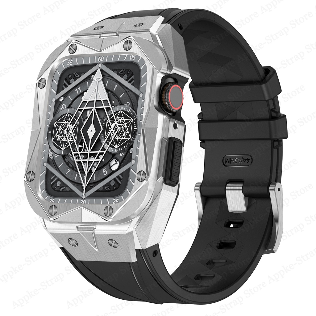 Dây Đeo 44mm 45mm Luxus Mod Cho Đồng Hồ Thông Minh Apple Band Ultra 8 7 Runnber 8 7 se 6 5 4
