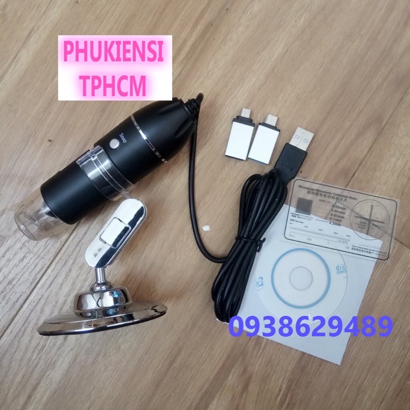 Kính hiển vi điện tử kết nối điện thoại và máy tính Wifi phóng đại 1600X Digital Microscope