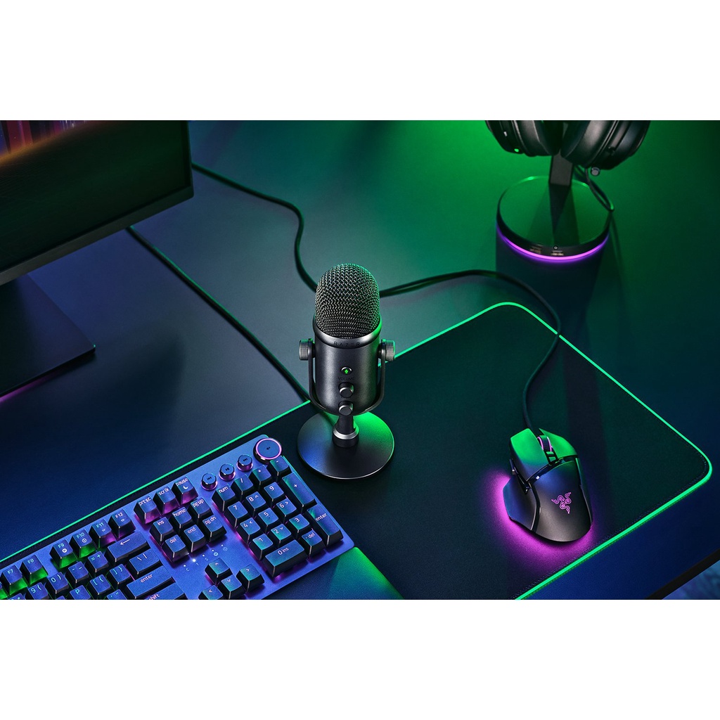 Mic thu âm Razer Seiren V2 Pro RZ19-04040100-R3M1 | Lọc tạp âm Âm thanh hoàn hảo | Chính hãng - Bảo hành 24 tháng