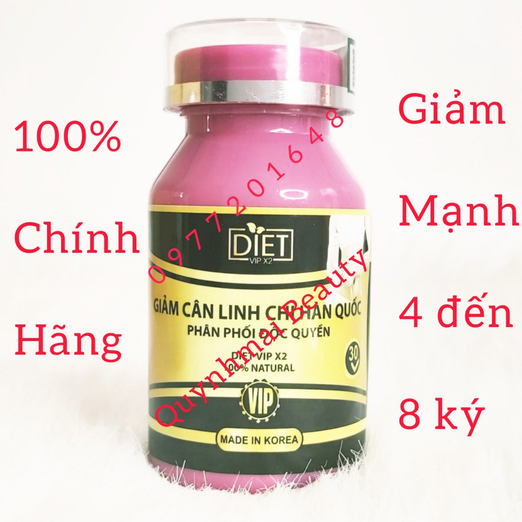 Giảm Cân Linh Chi Diet X2 - 30 Viên - Giảm Mạnh