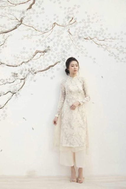 Vải tơ xước hoa đào 3d