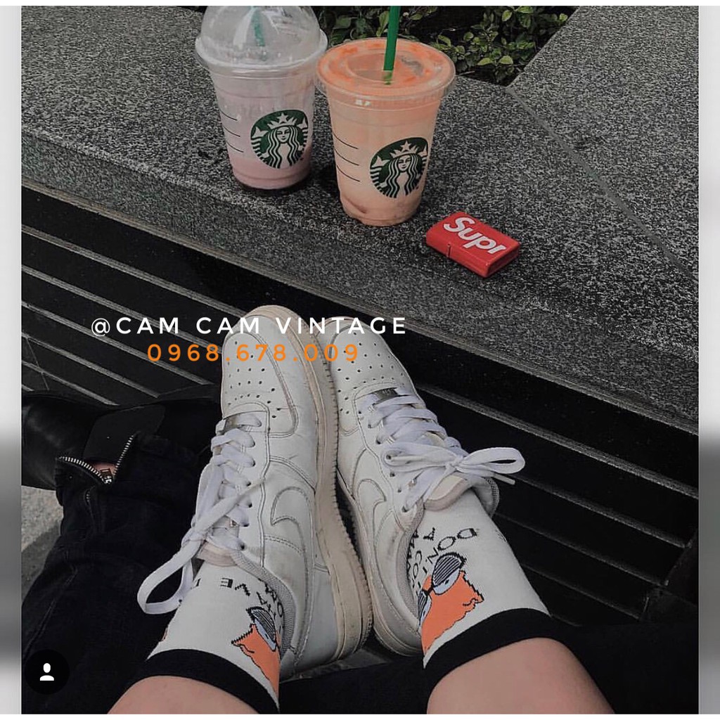 Tất cao cổ nam vớ cao cổ nữ Tất simpson - CAM CAM VINTAE