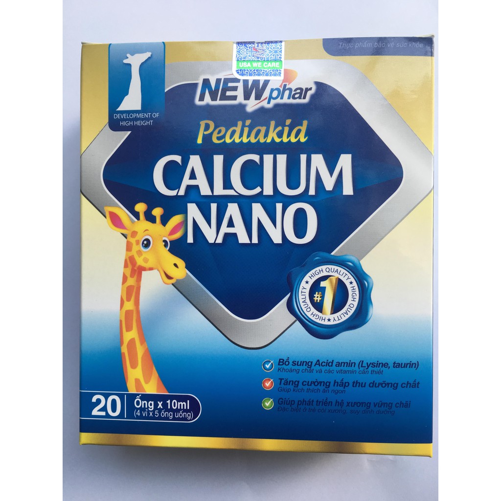 Siro Pediakids calcium nano bổ sung canxi cho mẹ và bé