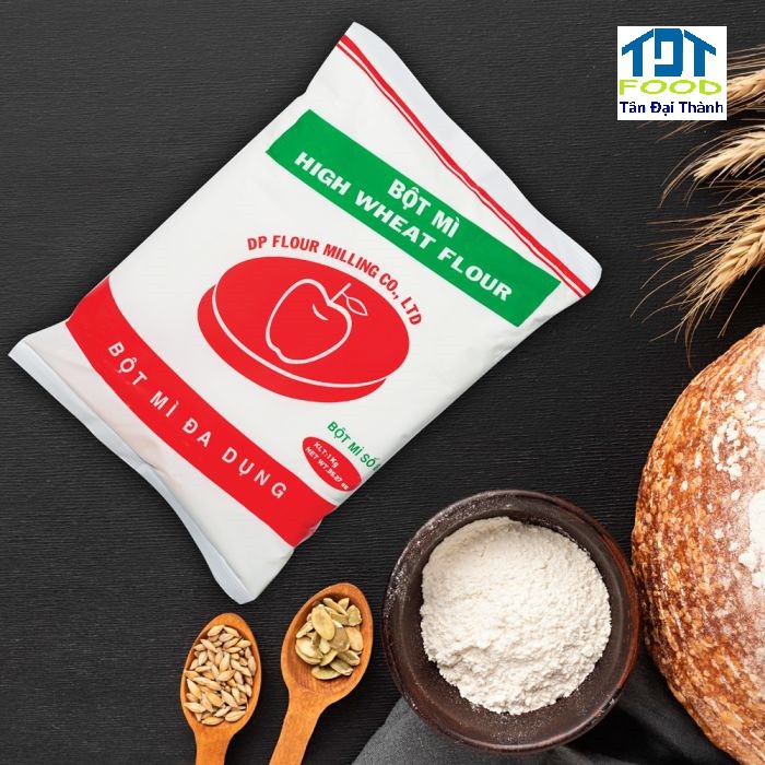 [Bột Đại Phong] Bột mì đa dụng hiệu Táo đỏ 1kg (Bột Mì số 8)