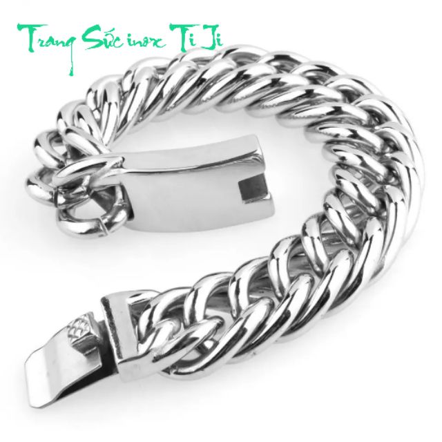Lắc tay nam kiểu lặc đôi 14mm 16mm