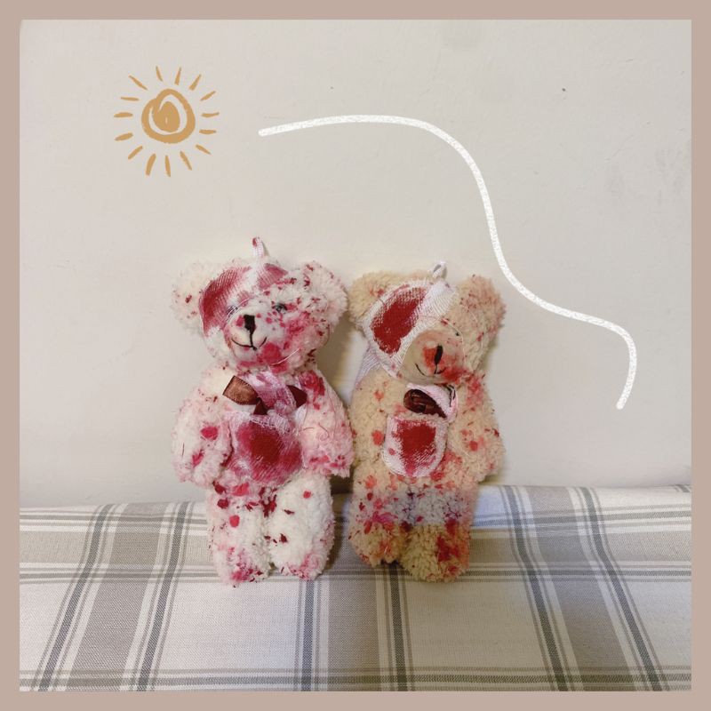 Móc khóa hình gấu bông sáng tạo thời trang cá tính cho lễ Halloween