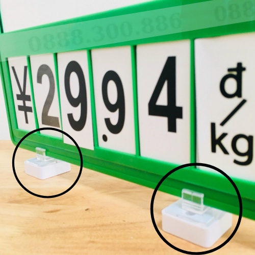 Chân Nam Từ dùng gắn bảng giá khung A3 A4 A5 A6 sử dụng trong gian hàng siêu thị, văn phòng phẩm, cửa hàng tiện lợi