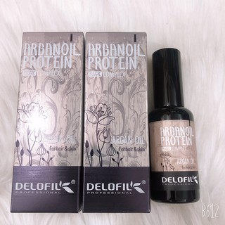 Tinh dầu delofil argan oil phục hồi tóc hư tổn bóng mượt 50ml