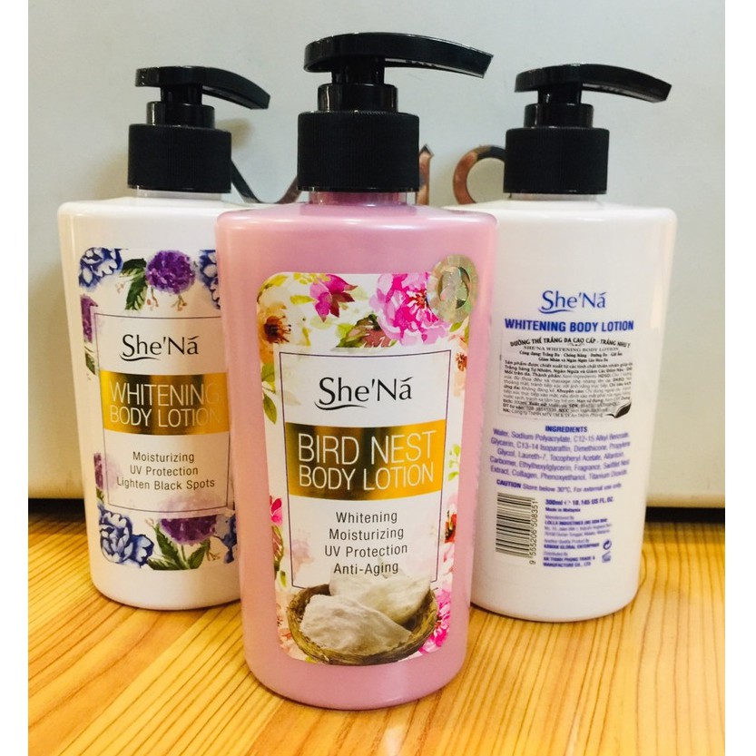 Dưỡng thể SheNa Whitening Body Lotion 300ML