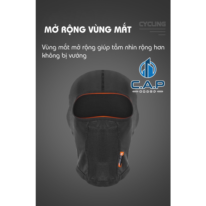 Khẩu trang Ninja che kín mặt chống nắng Nam Nữ WB - 0IV5 - 0V5