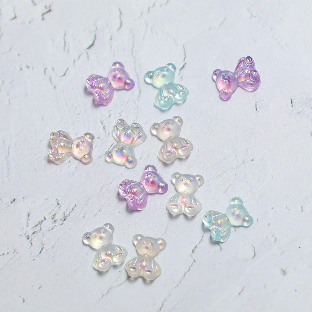 Set 100 Phụ Kiện Trang Trí Móng Tay Dạ Quang Bằng Nhựa Resin|Phụ Kiện Làm Móng DIY Chuyên Dụng