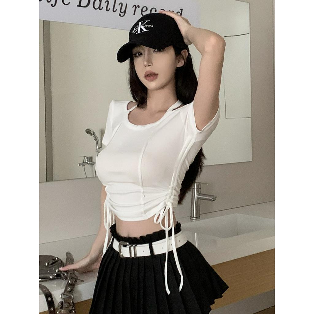 Áo Hai Dây Dáng Ôm Ngắn Tay Thời Trang Cho Nữ 63653