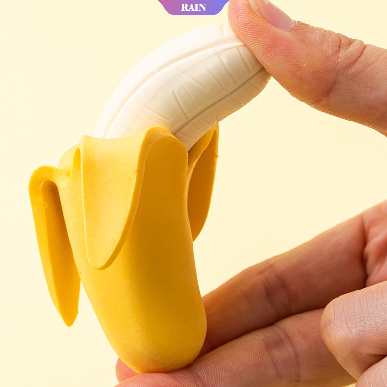 1 / 3 Túi Gôm Tẩy Hình Quả Chuối / Cà Rốt Dễ Thương