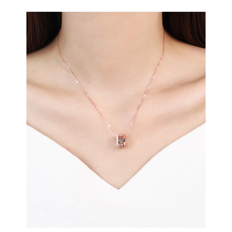 Dây chuyền vòng cổ nữ titan lòng nhẫn X5-205-2 - CAM KẾT KHÔNG GỈ, KHÔNG BAY MÀU - BẢO HÀNH 12 THÁNG