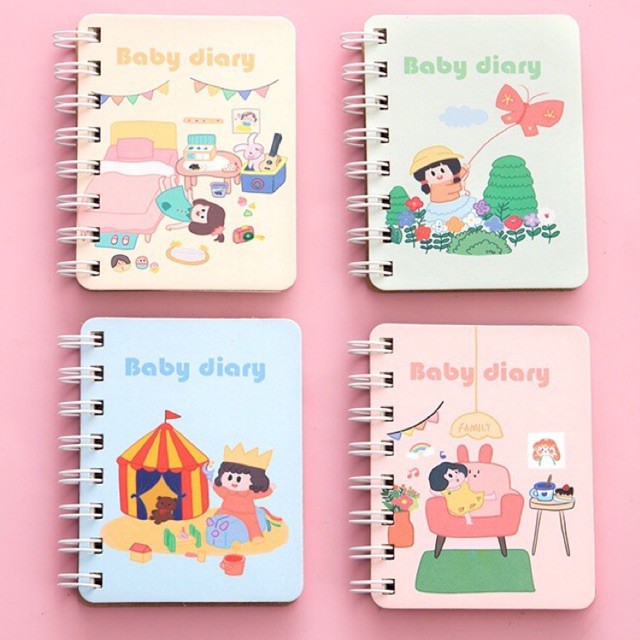 Sổ tay lò xo mini - [VPP Dễ Thương] - [VPP Dễ Thương]