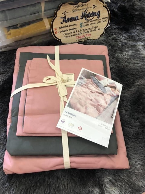 Bộ chăn ga cotton citi tag trắng⭐️ ib chọn màu🌟 | BigBuy360 - bigbuy360.vn